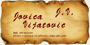 Jovica Vijatović vizit kartica